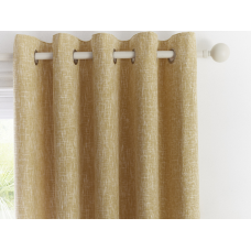 Appletree Boucle Ochre Jacquard Eyelet Lined Curtain Pairs & Coordinates